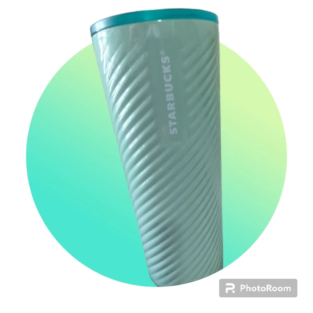 Starbucks Stainless Steel Mint Green Venti    Size Tumbler 24oz New